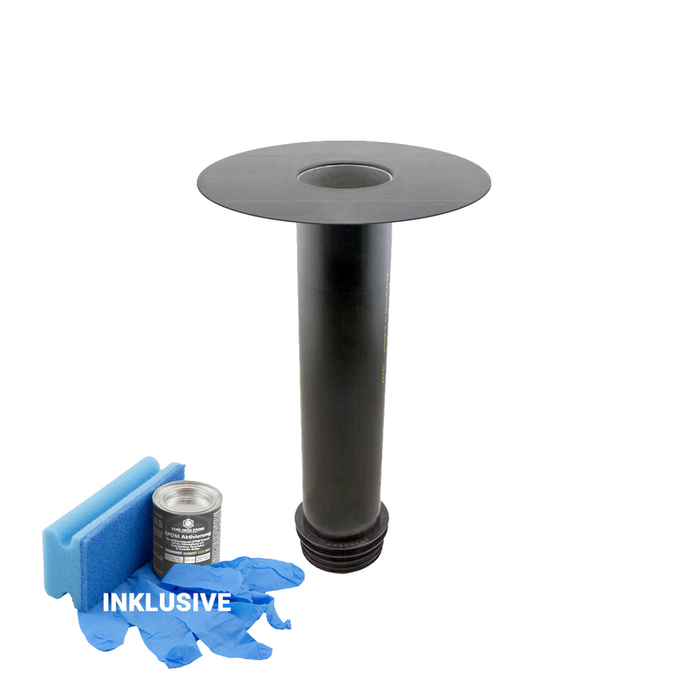 DACHPROTECT Sanierungsgully mit Flansch EPDM VLIES+