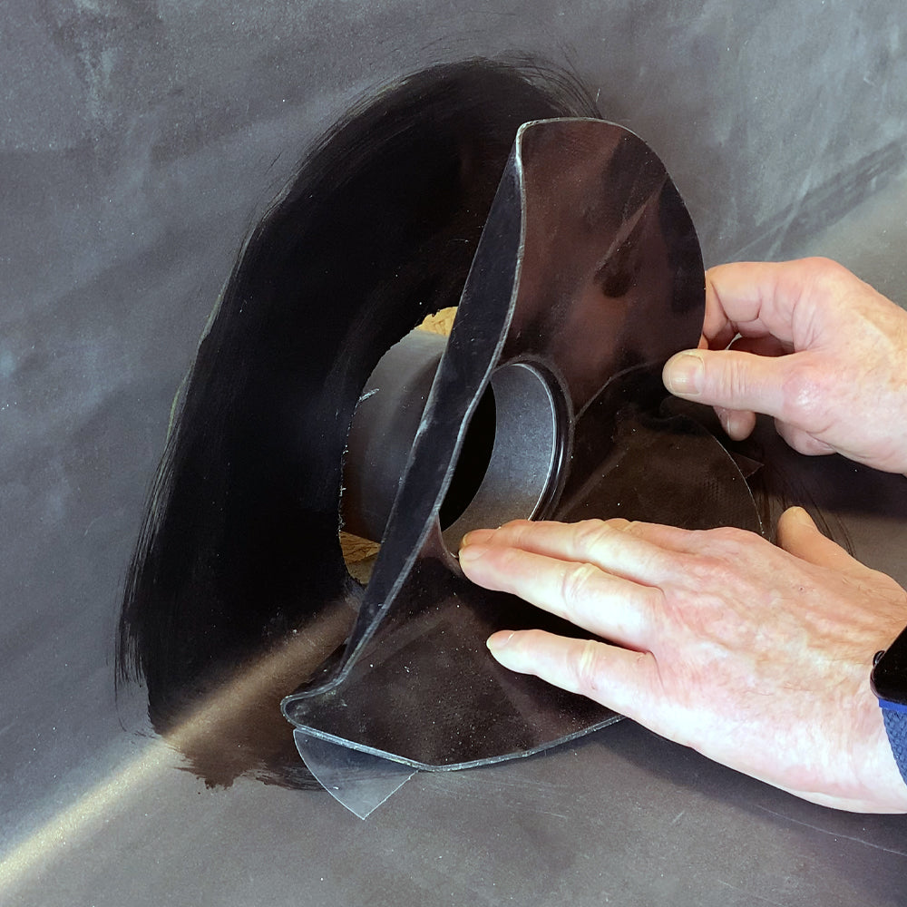 DACHPROTECT Seitenablauf mit Flansch SET (EPDM VLIES+)