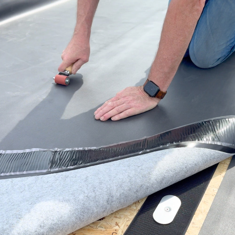 HSS Hakenband 10cm x 25m Rolle (Befestigung für VLIES+ EPDM)