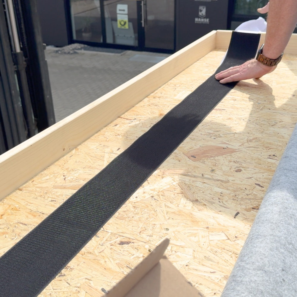 HSS Hakenband 10cm x 25m Rolle (Befestigung für VLIES+ EPDM)