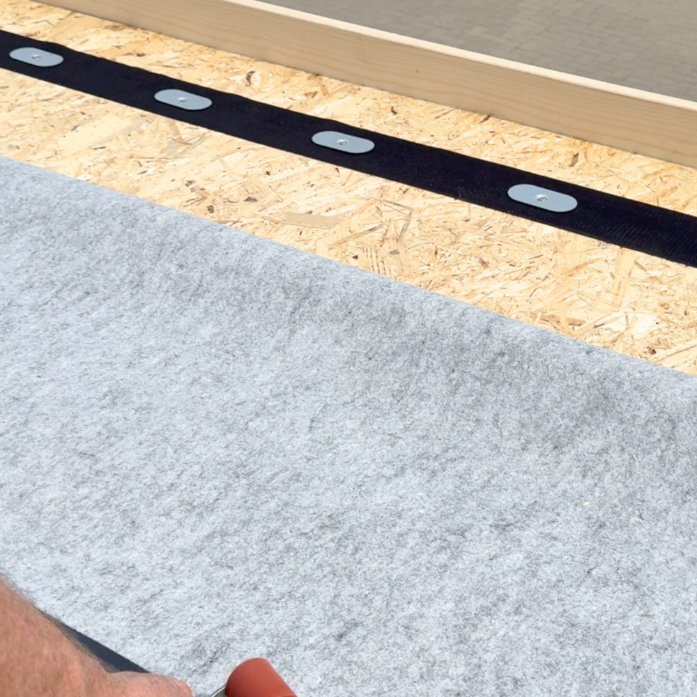 HSS Hakenband 10cm x 25m Rolle (Befestigung für VLIES+ EPDM)