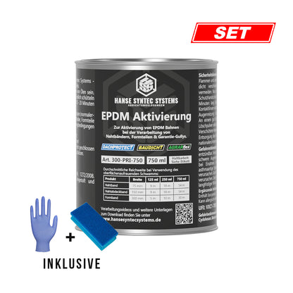 Aktivierung für EPDM Nahtprodukte