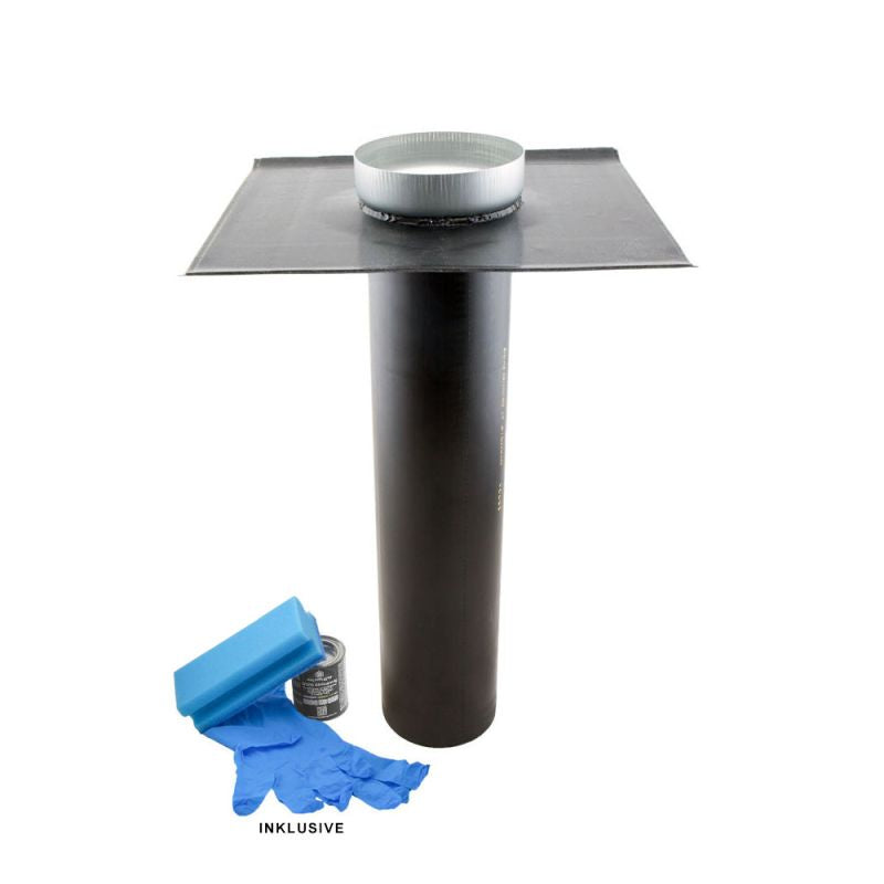 DACHPROTECT Notüberlauf DN110 mit Flansch SET (EPDM VLIES+)