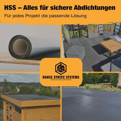 EPDM Dachfolie EasyStick fertig verlegtes Nebengebäude Dach