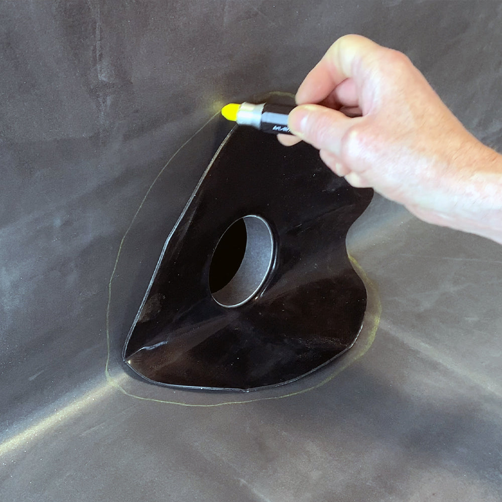 DACHPROTECT Seiten-Notablauf mit Flansch SET (EPDM VLIES+)