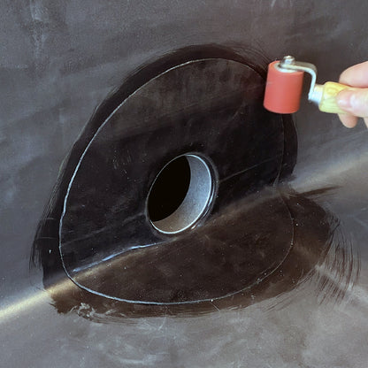 DACHPROTECT Seiten-Notablauf mit Flansch SET (EPDM VLIES+)