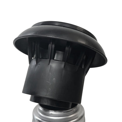 Premium woonkamer/afzuigventilator DN110-125, dubbelwandig