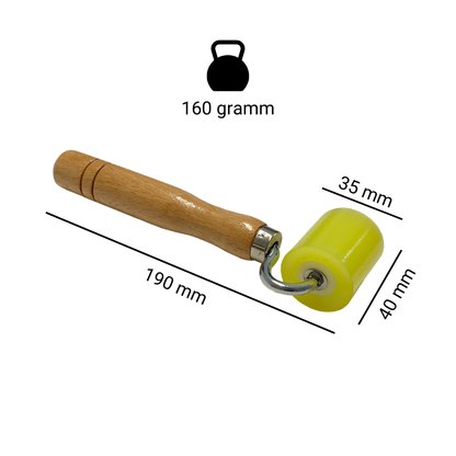 Silikon-Andrückrolle 40mm breit gelb