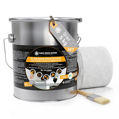 Flüssigkunststoff 5kg Set Grau Verpackung