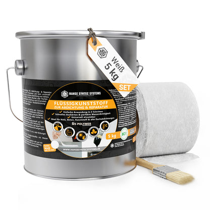 Flüssigkunststoff 5kg Set Weiß Verpackung