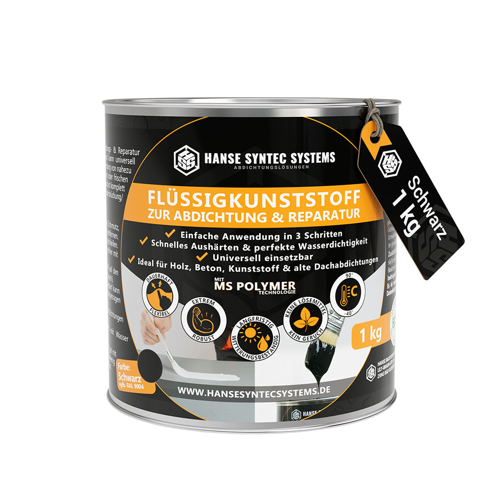 Flüssigkunststoff 1kg Dose Schwarz