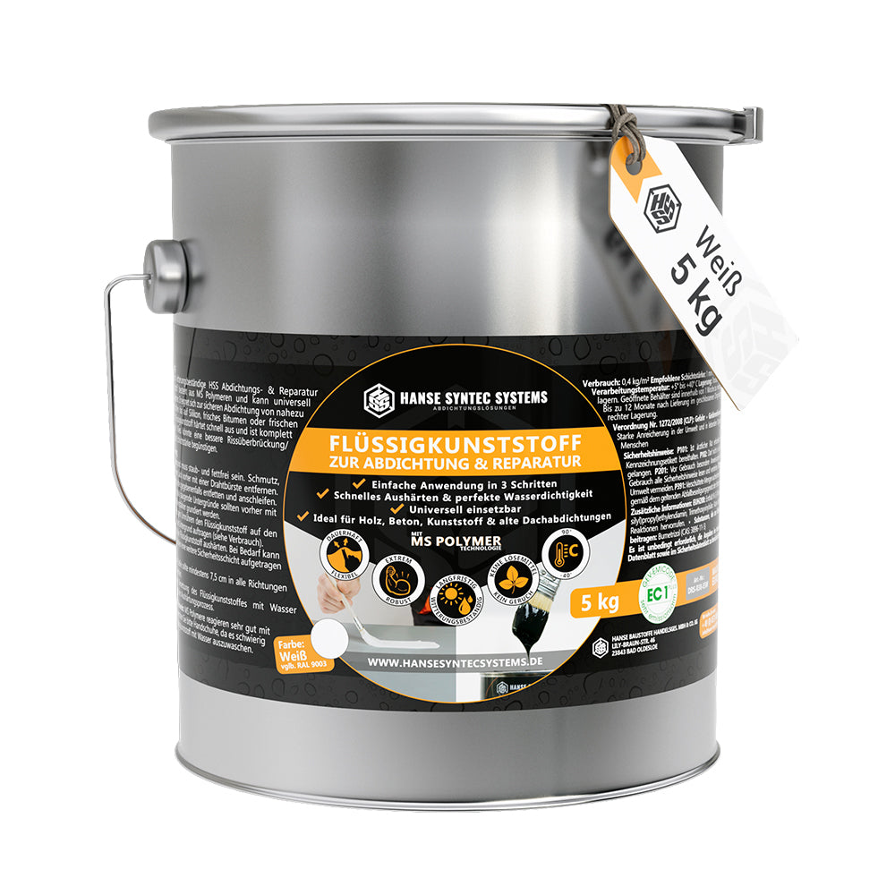 Flüssigkunststoff 5kg Dose Weiß
